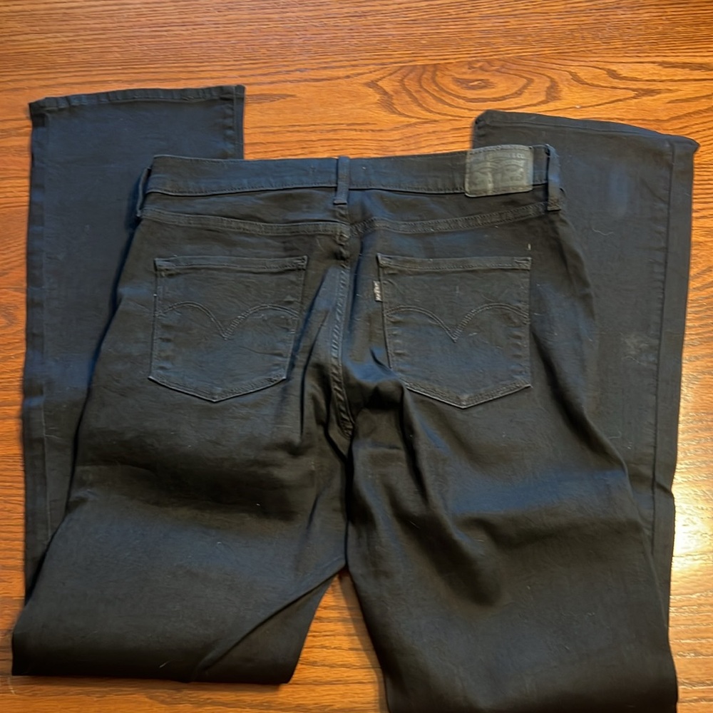 2 pair Levi’s denim jeans straight and bootcut size 12 / 31 #40 - Picture 7 of 7